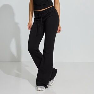 GREY garage flare jogger pants small like new